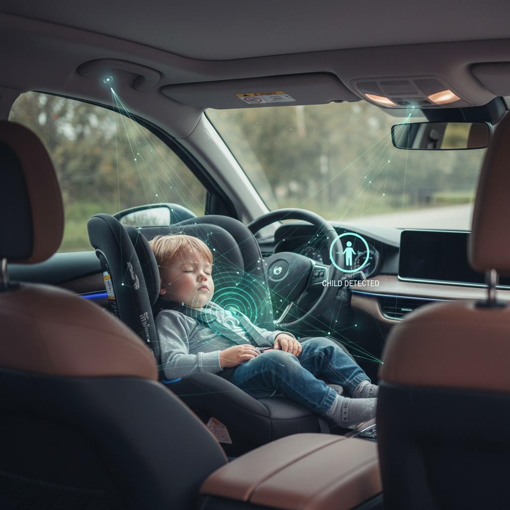 Detección de presencia infantil según Euro NCAP: Garantizando la seguridad del vehículo.