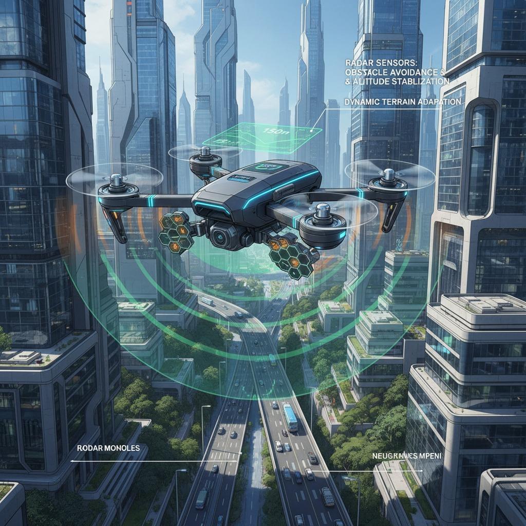 Dominando los sensores de radar de altitud de drones para una mayor precisión.