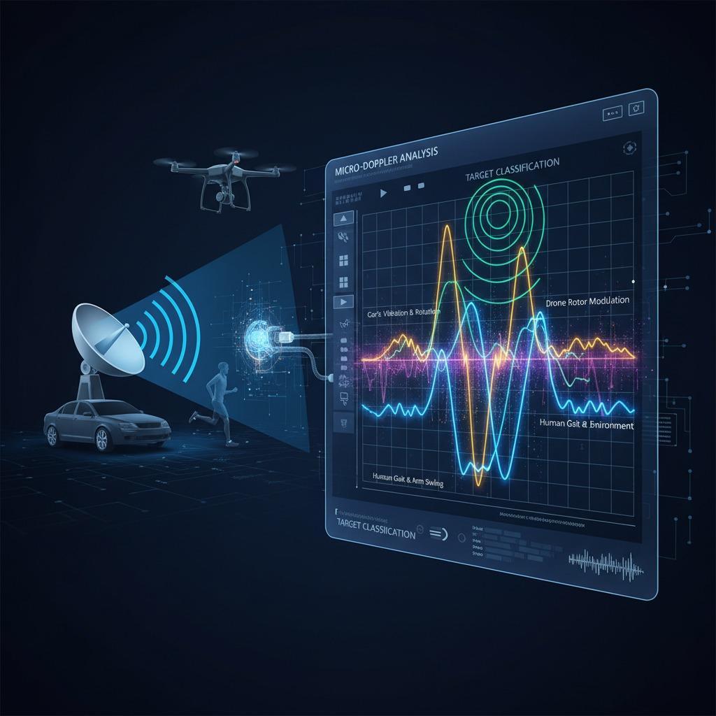 Micro-Doppler para detección 3D y análisis de objetivos en sistemas de radar.