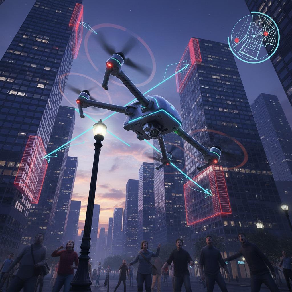 Sistema de prevención de colisiones: navegación segura para drones