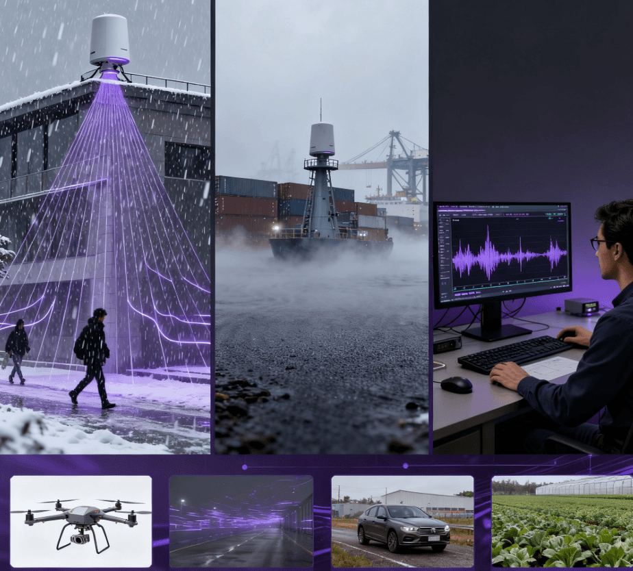 屋外 mmWave レーダーは雨、霧、その他の状況でどの程度信頼できますか?