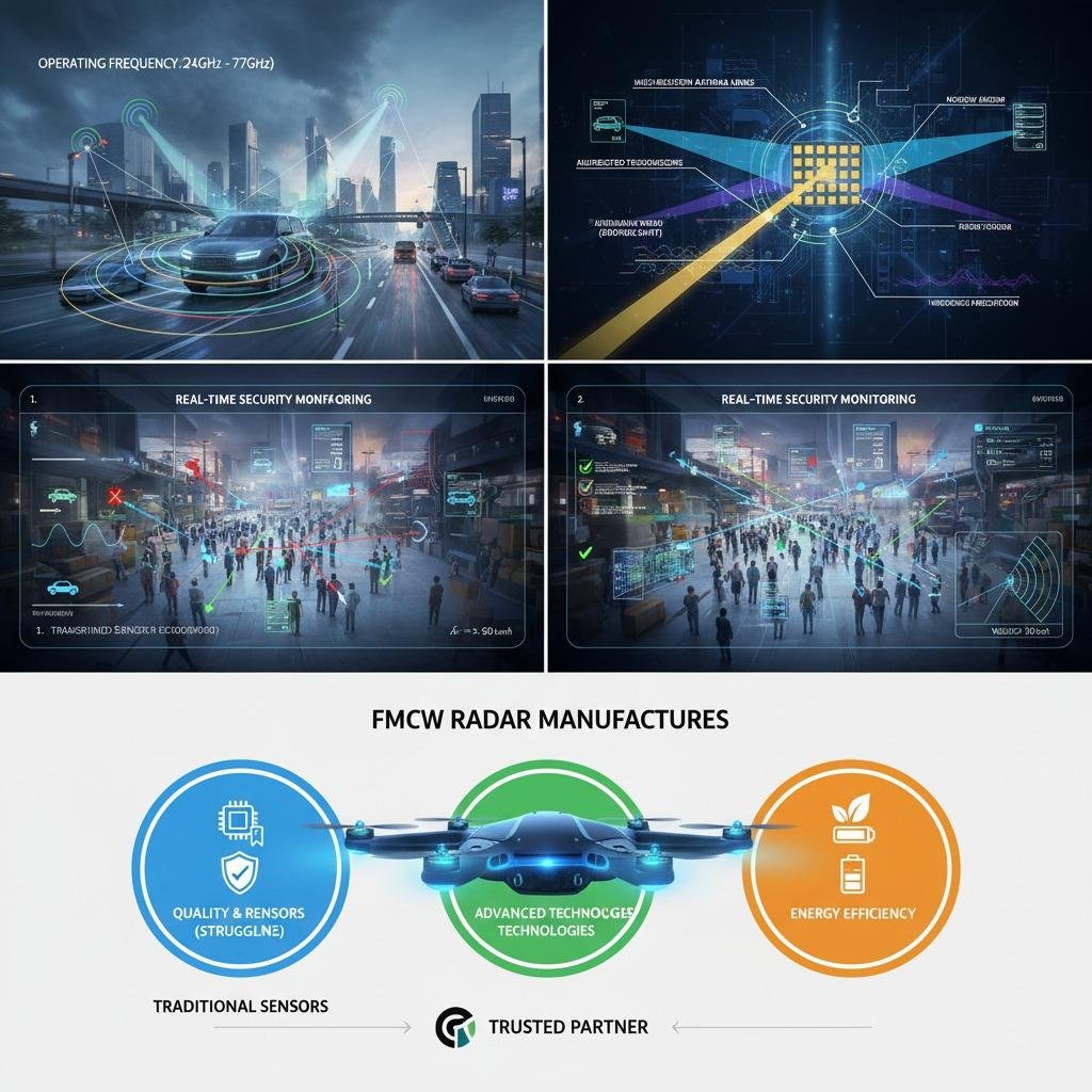 Radar FMCW: Revolucionando la tecnología de detección de precisión en entornos complejos.
