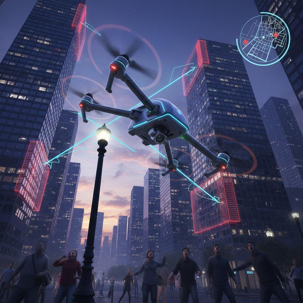 Collision avoidance system: safe navigation for drones