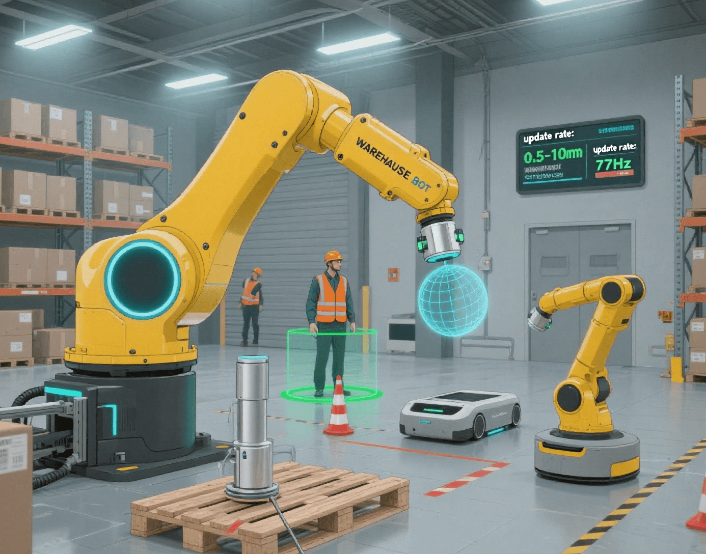 로봇 용 밀리미터 파 레이더 : 복잡한 환경에서의 인식과 상호 작용 향상