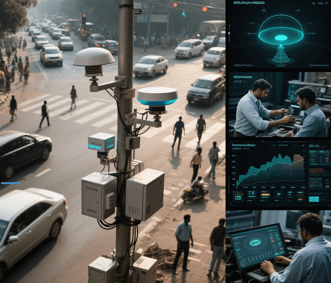 ¿Cómo puede el radar de ondas milimétricas mejorar la gestión inteligente del tráfico en la India?