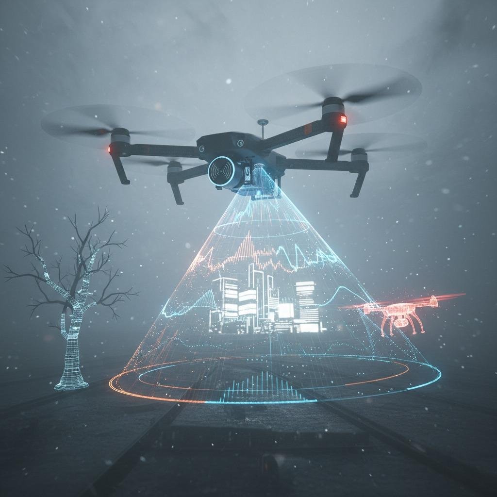 Повышение безопасности дронов с помощью радара миллиметрового диапазона для обнаружения препятствий.